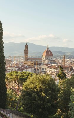 Wunderschöner Ausblick über die Dächer von Florenz